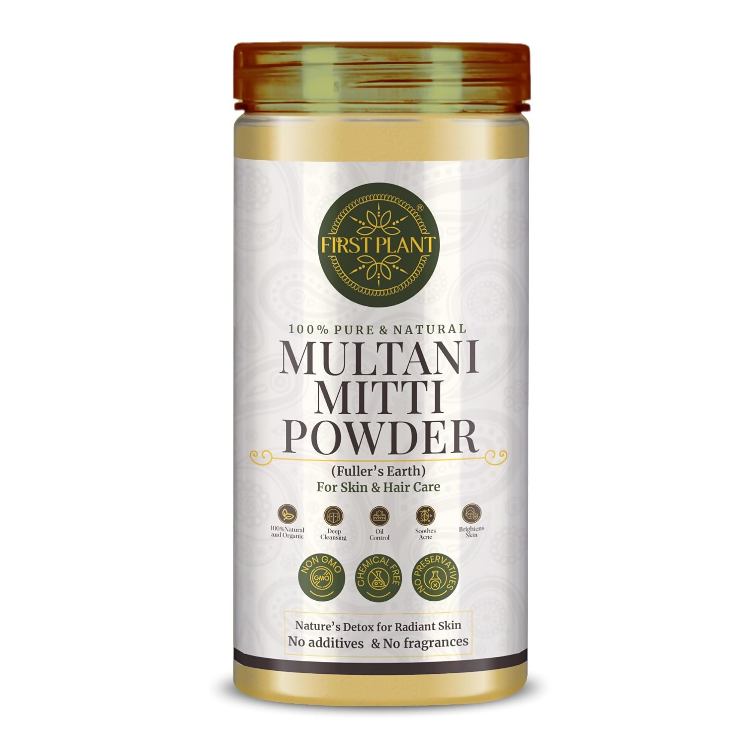 First Plant Multani Mitti Powder For Face Pack & Glowing Skin | Grocsy