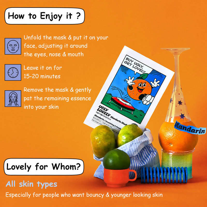 The Face Shop Ugly Lovely Mandarin Mask | Grocsy