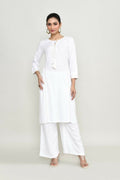 Joban Fashion White Rayon Tunic | Grocsy