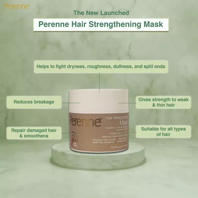 Perenne Hair Strengthening Mask for All Scalp and Hair Types | Grocsy