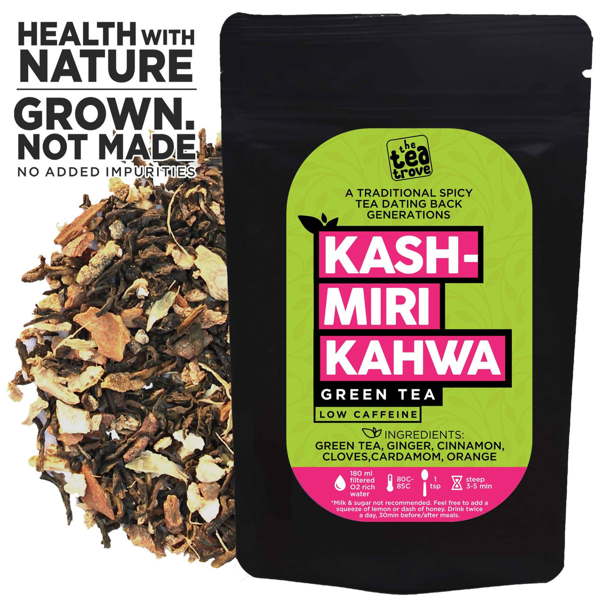 The Tea Trove - Kashmiri Kahwa Green Tea | Grocsy