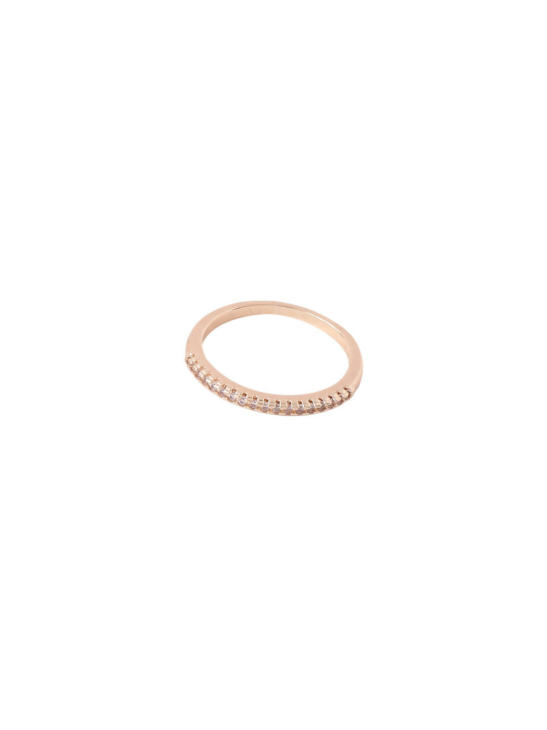 NVR Women's Gold-Polished Stylish Ring With Ad Stones | Grocsy