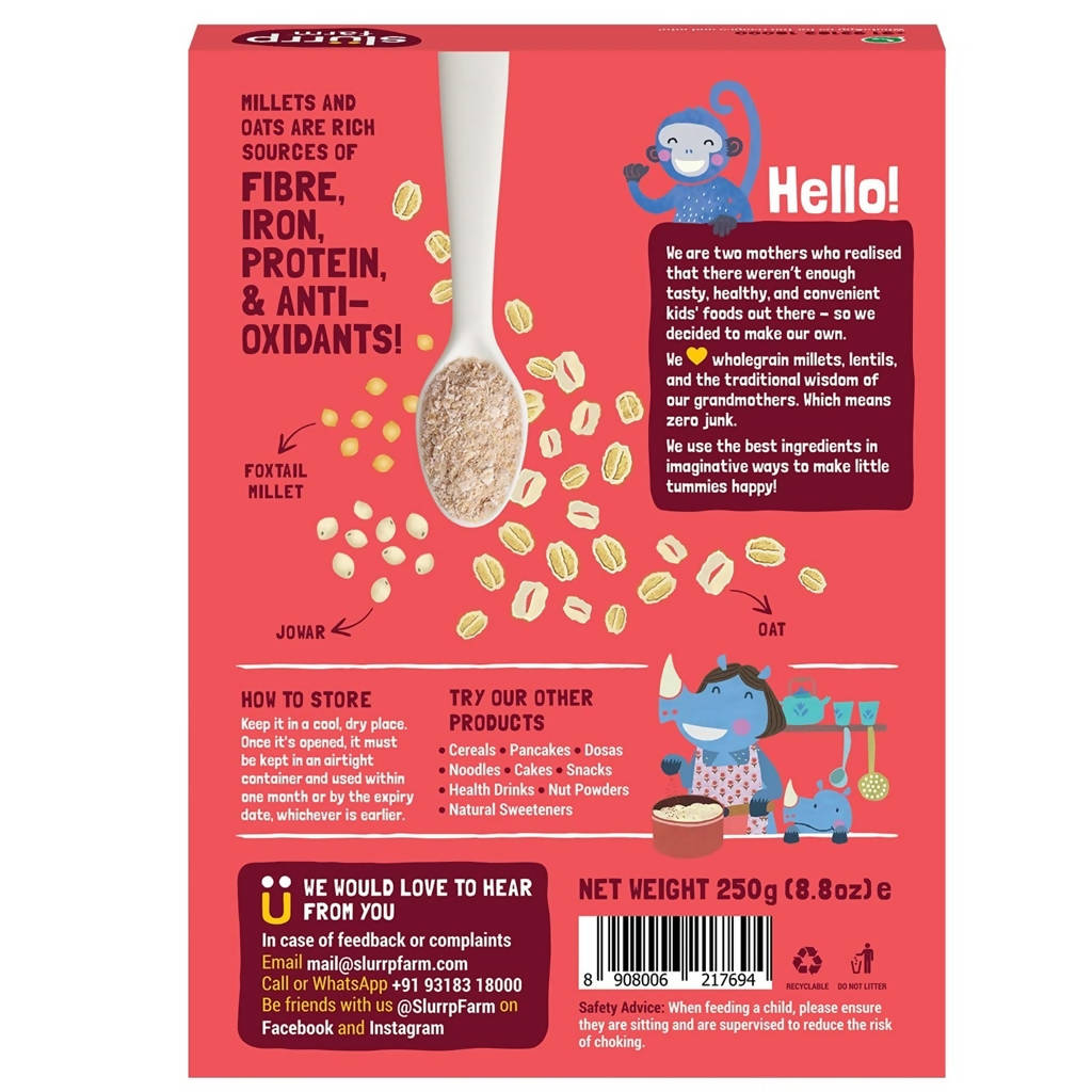 Slurrp Farm Millet & Oat Cereal for Little Ones | Grocsy