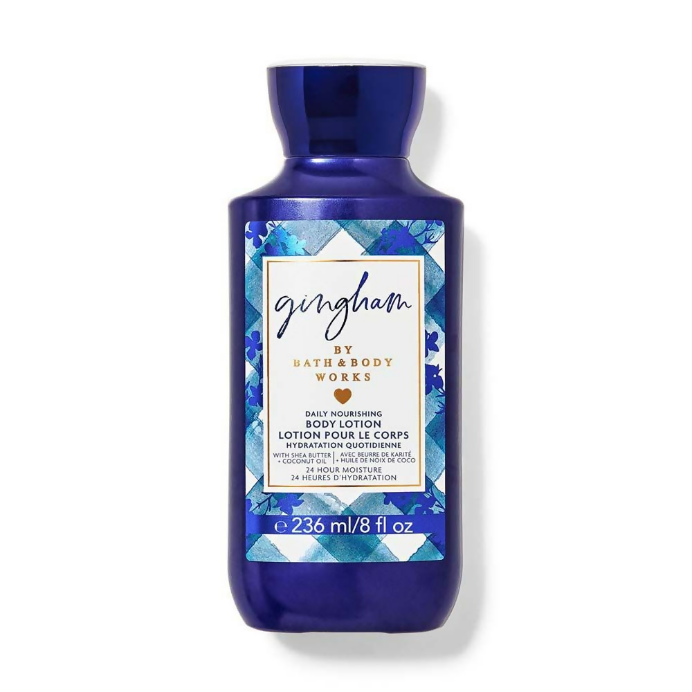 Bath & Body Works Gingham Daily Nourishing Body Lotion | Grocsy