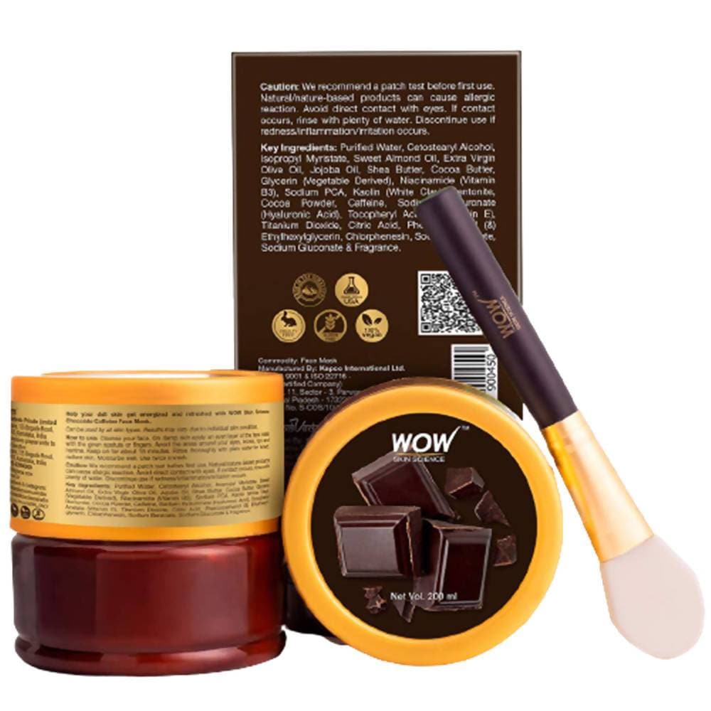 Wow Skin Science Chocolate Caffeine Face Mask | Grocsy