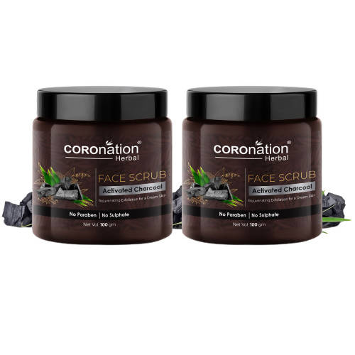 Coronation Herbal Activated Charcoal Face Scrub | Grocsy