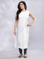 BohoJazz Indo-Western Longline Top with Wooden Buttons | Grocsy
