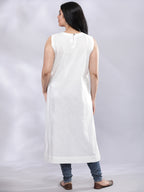 BohoJazz Indo-Western Longline Top with Wooden Buttons | Grocsy