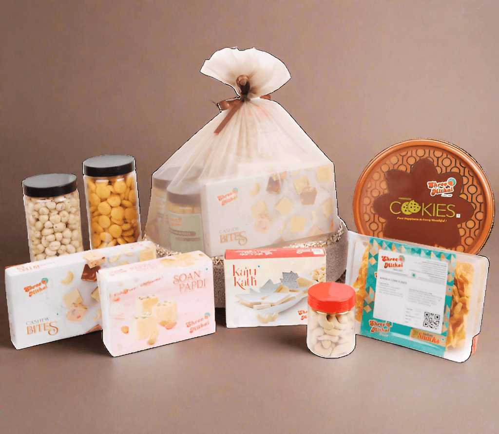 Shree Mithai Blue Titanium Dry Fruit Box | Grocsy