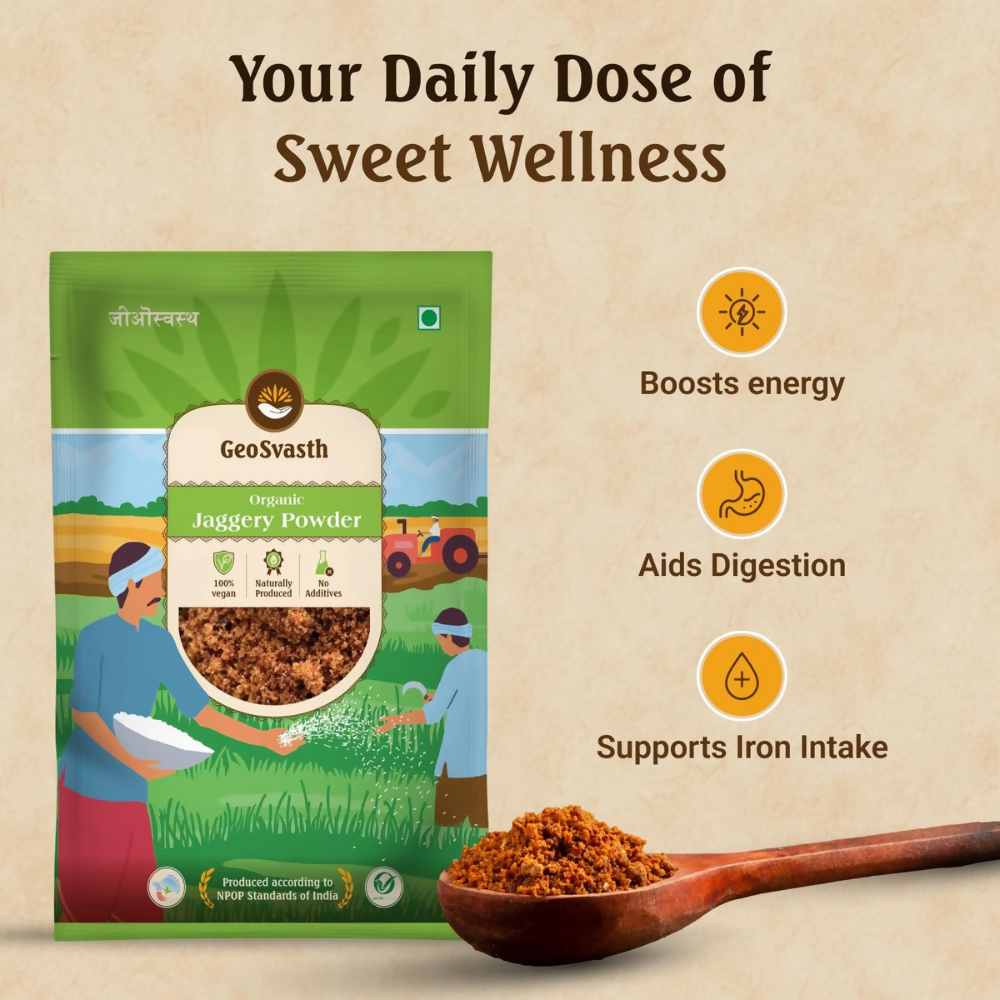 GeoSvasth Organic Jaggery Powder | Grocsy