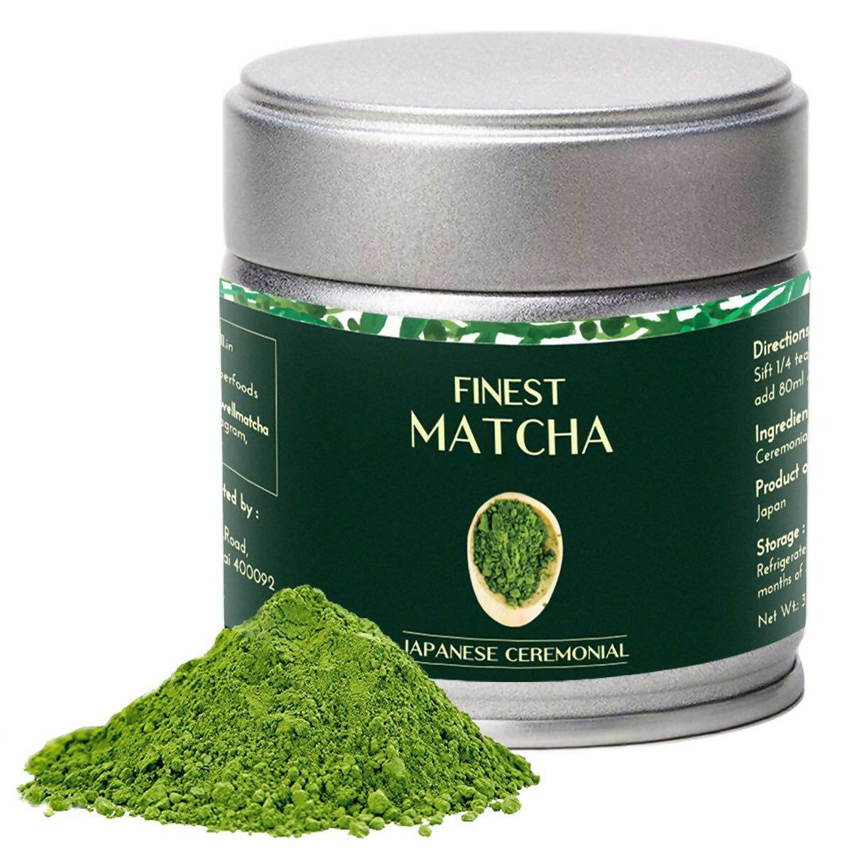 Heapwell Superfoods Japanese Ceremonial Matcha Green Tea | Grocsy