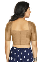 Aastha Fashion Women's Beige Art Silk Designer Traditional Readymade Blouse | Grocsy