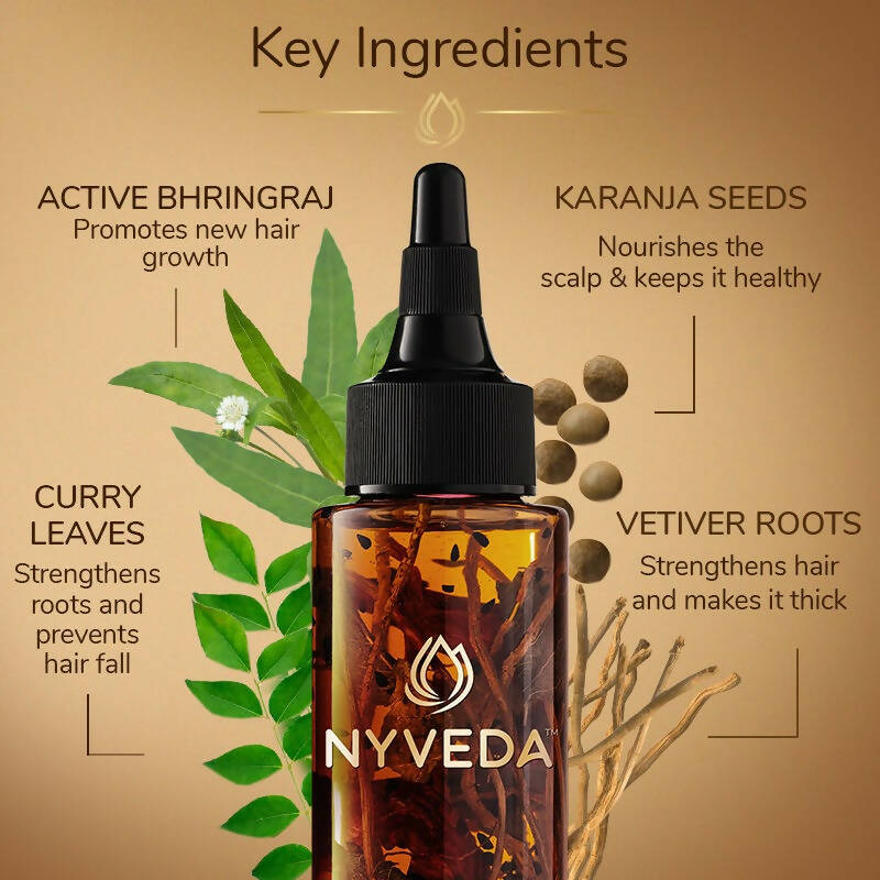 Nyveda Hair Growth Treatment Oil | Revive My Roots | Grocsy