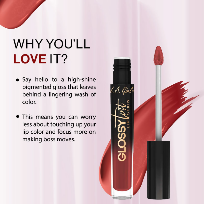 L.A. Girl Glossy Tint Lip Stain - Lovely | Grocsy