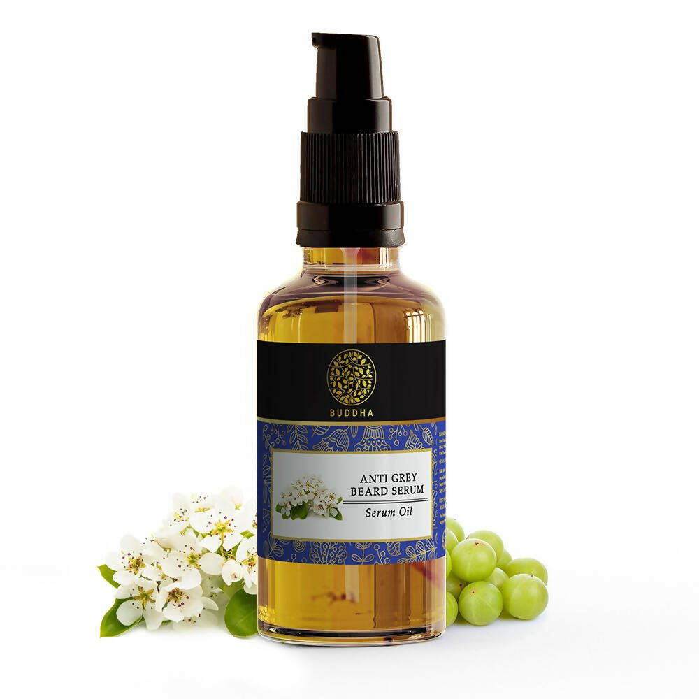 Buddha Natural Grey Beard Hair Oil Serum | Grocsy