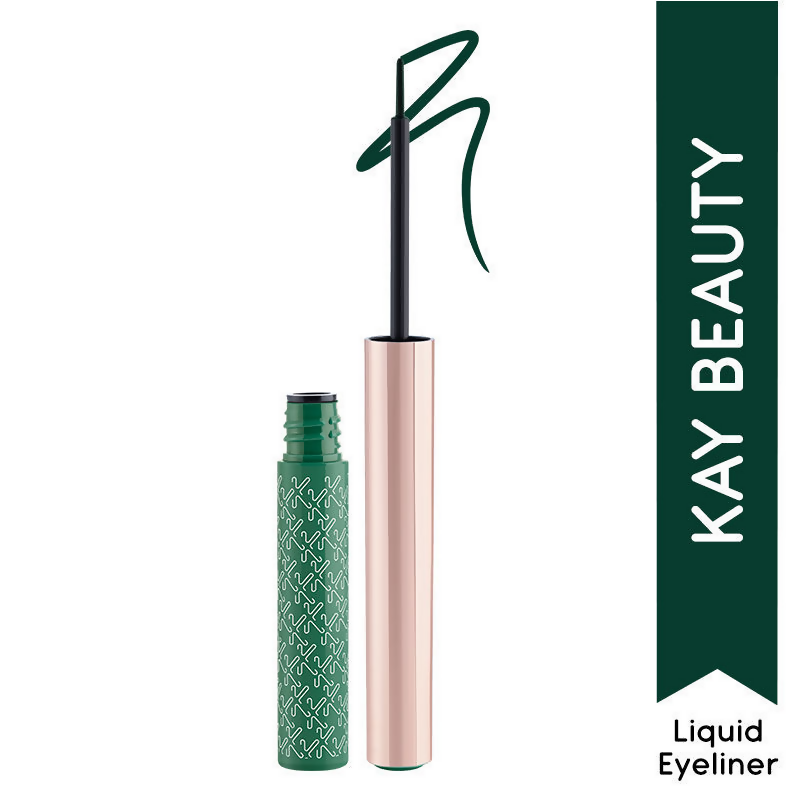 Kay Beauty By Katrina Kaif Quick Dry Liquid Eyeliner - Chic Emerald | Grocsy