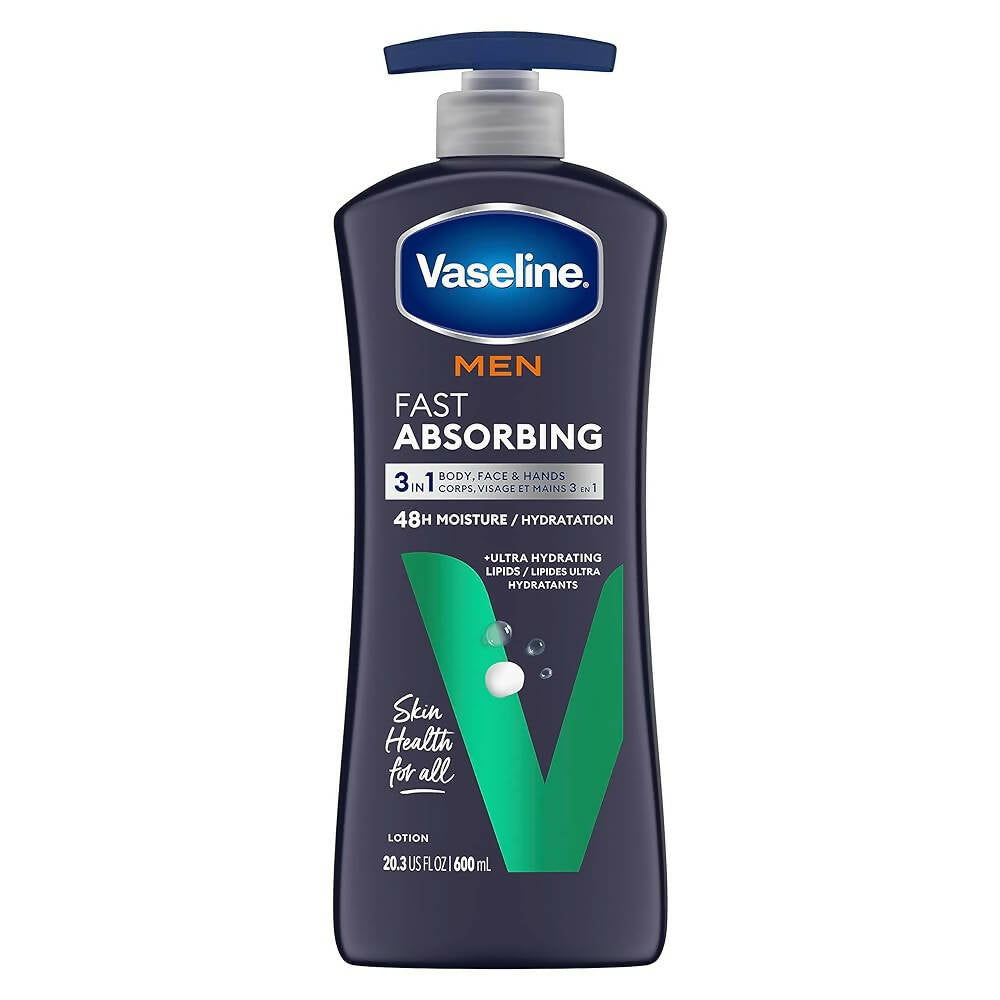 Vaseline Men Fast Absorbing Body and Face Lotion | Grocsy