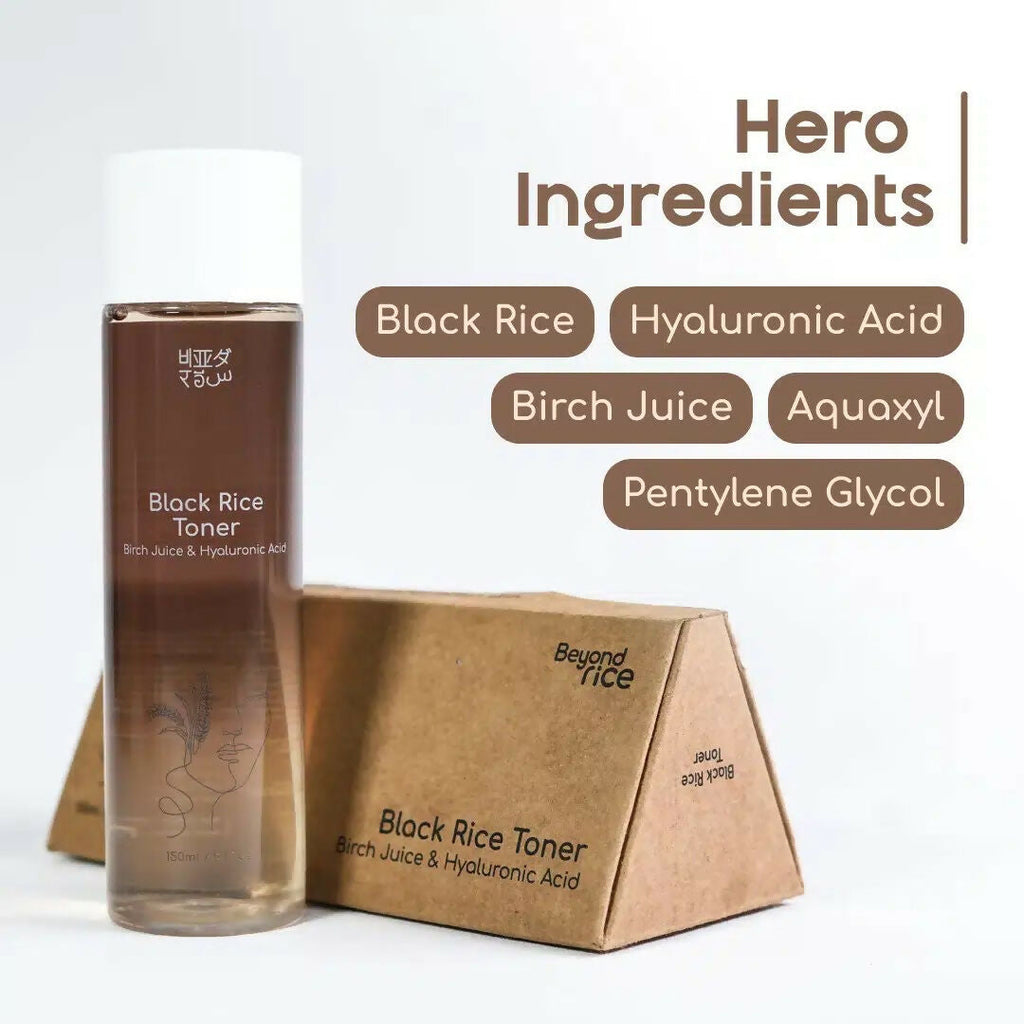 Beyond Rice Black Rice Toner - Birch Juice & Hyaluronic Acid | Grocsy
