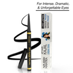 Nourish Mantra Jet Gaze Kajal Urban Rani - Black with Almond Oil & Vitamin E | Grocsy