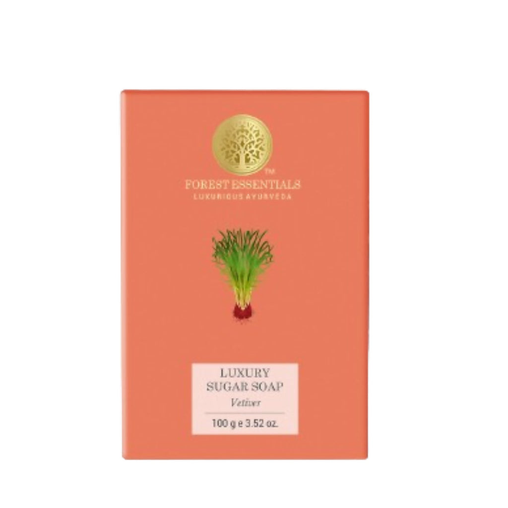 Forest Essentials Luxury Sugar Soap Vetiver | Grocsy