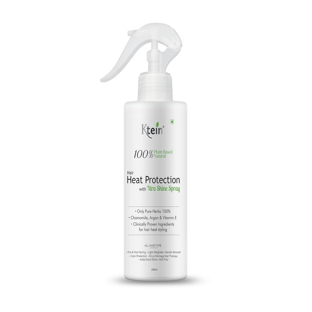 ktein 100% Plant Based Natural Hair Heat Protection with Xtra Shine Spray Hair Spray | Grocsy
