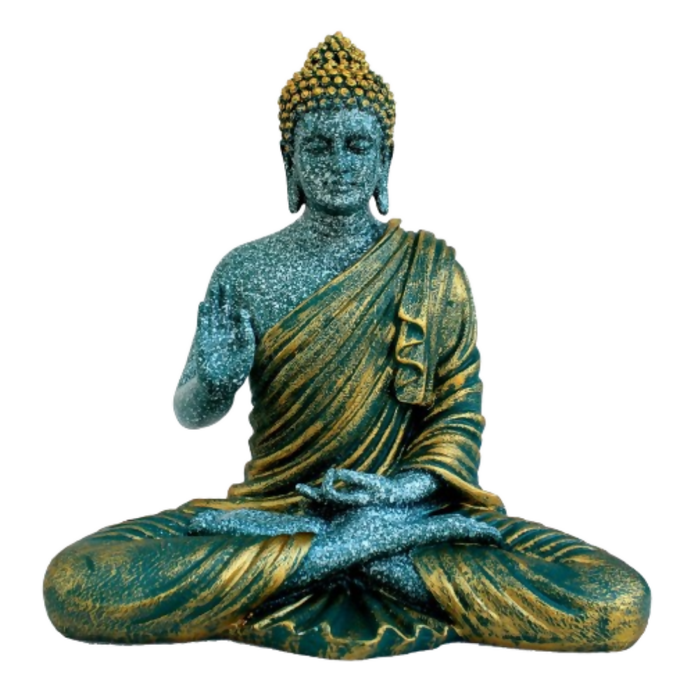ESPLANADE Resin Meditating Buddha Showpiece | Grocsy