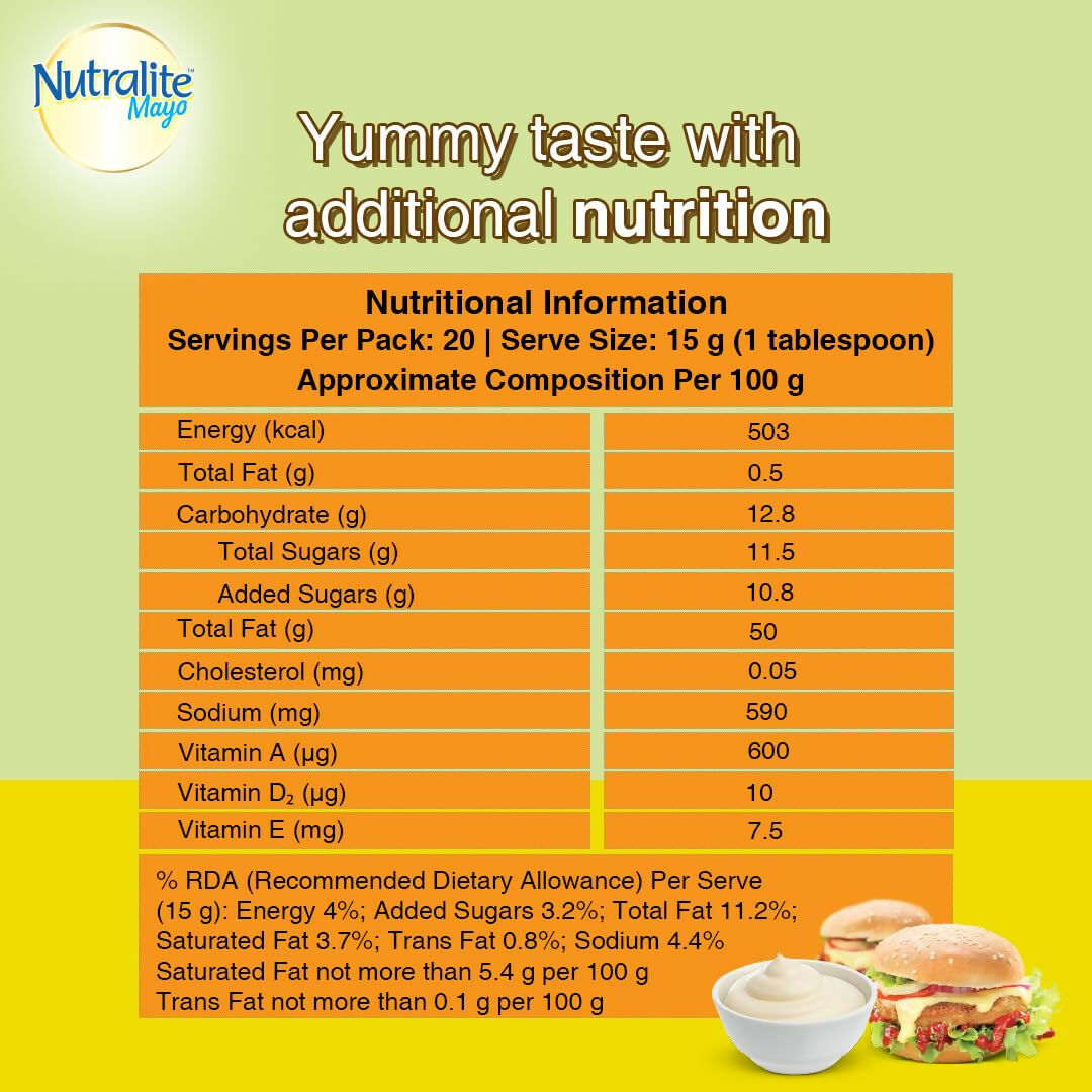 Nutralite Veg Mayo|Eggless Mayonnaise | Grocsy