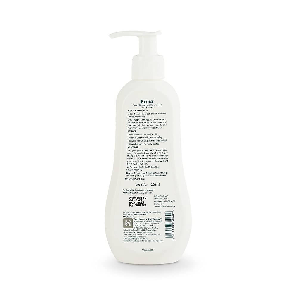Himalaya Erina Puppy Shampoo & Conditioner | Grocsy