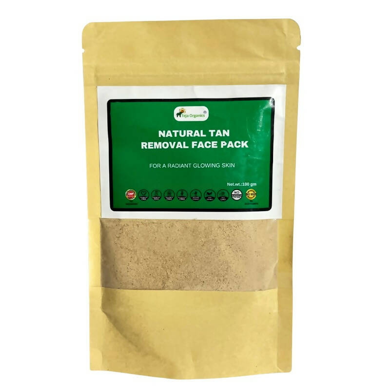 Teja Organics Natural Tan Removal Face Pack Powder | Grocsy