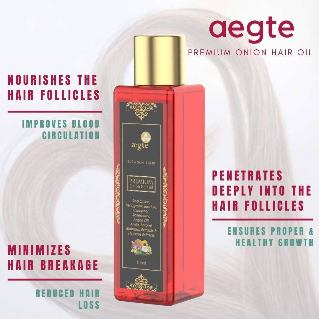 Aegte Premium Onion Hair Oil | Grocsy