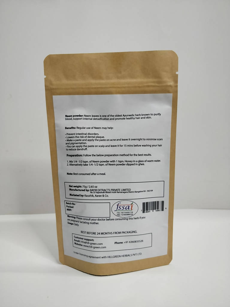 Hillgreen Natural Neem Powder | Grocsy