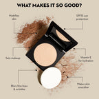 Sugar Cosmetics Dream Cover Matte Compact Powder With SPF 15 & Vitamin E-10 Latte | Grocsy