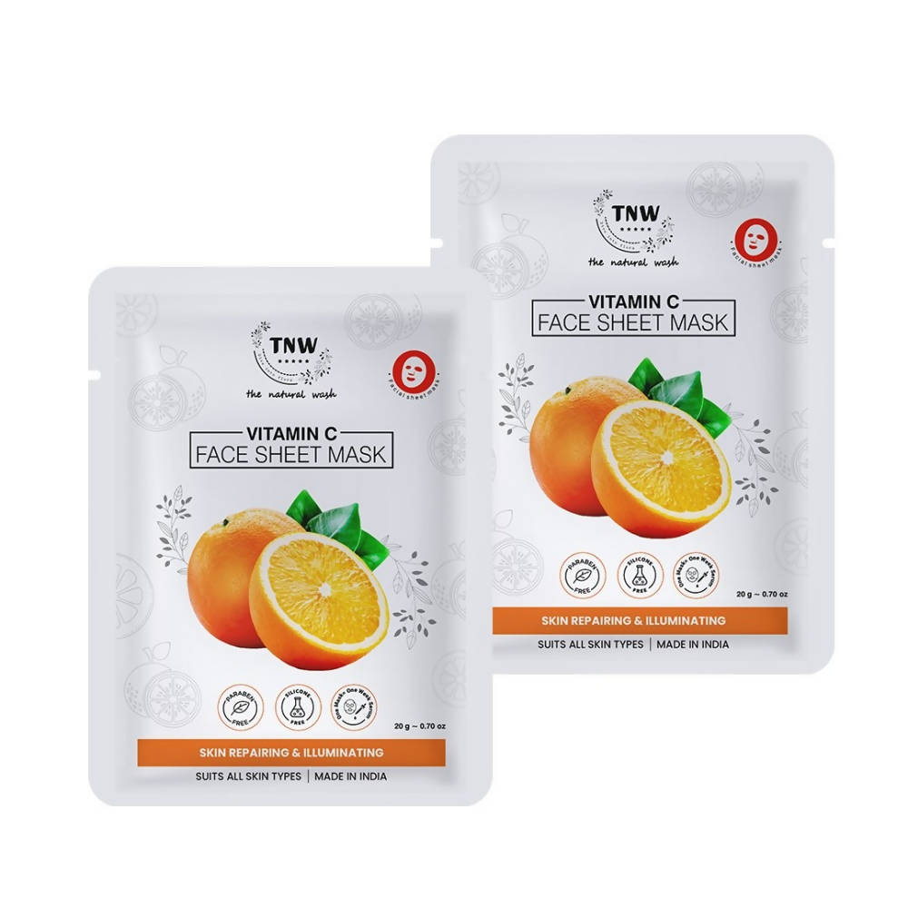 The Natural Wash Vitamin C Face Sheet Mask | Grocsy