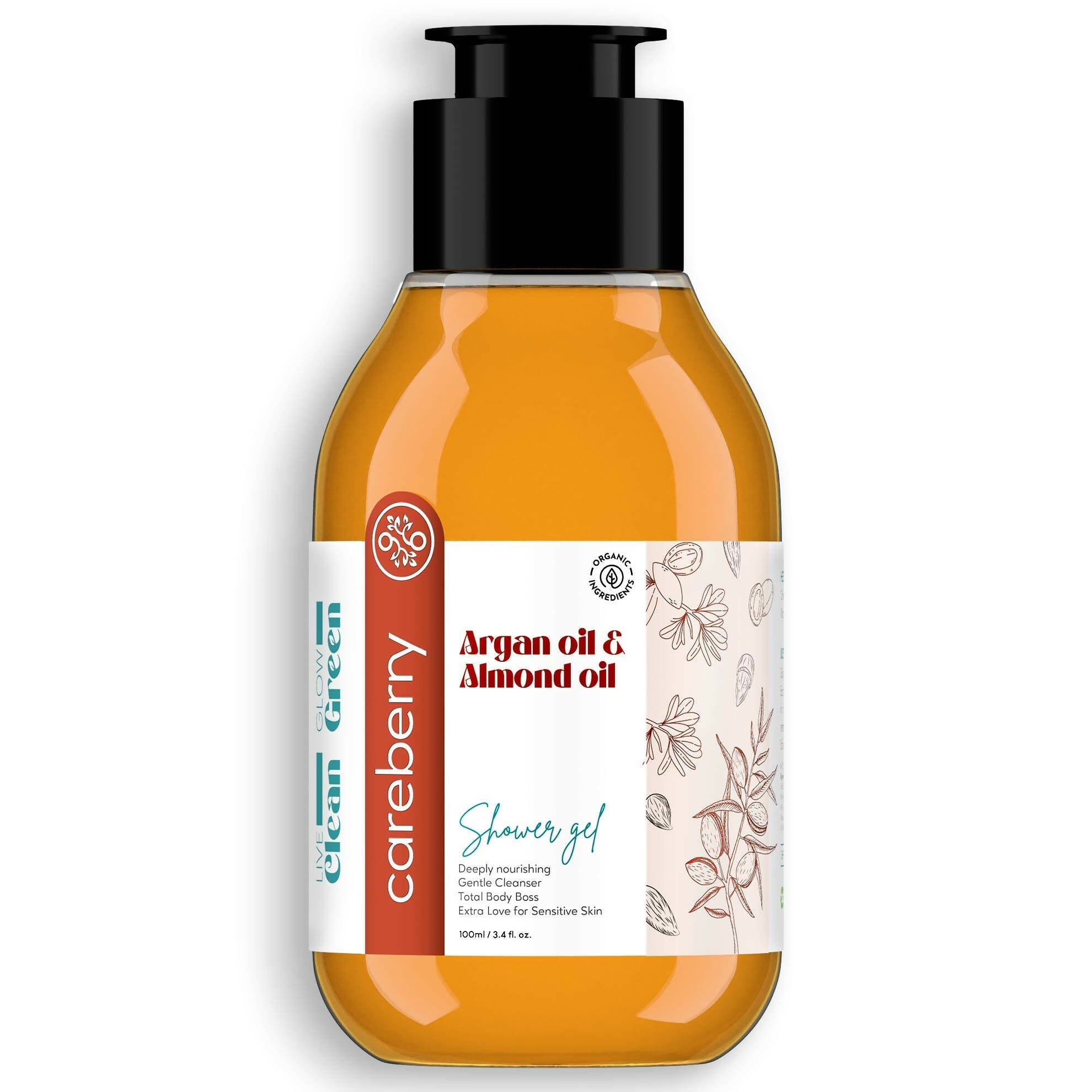 Careberry Argan & Almond Oil Shower Gel | Grocsy
