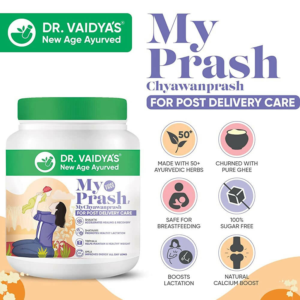 Dr. Vaidya's My Prash Chyawanprash For Post Delivery Care | Grocsy