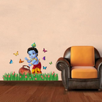 Rangoli Large Modern Art Wall Sticker Multicolour Vinyl Wall Sticker | Grocsy