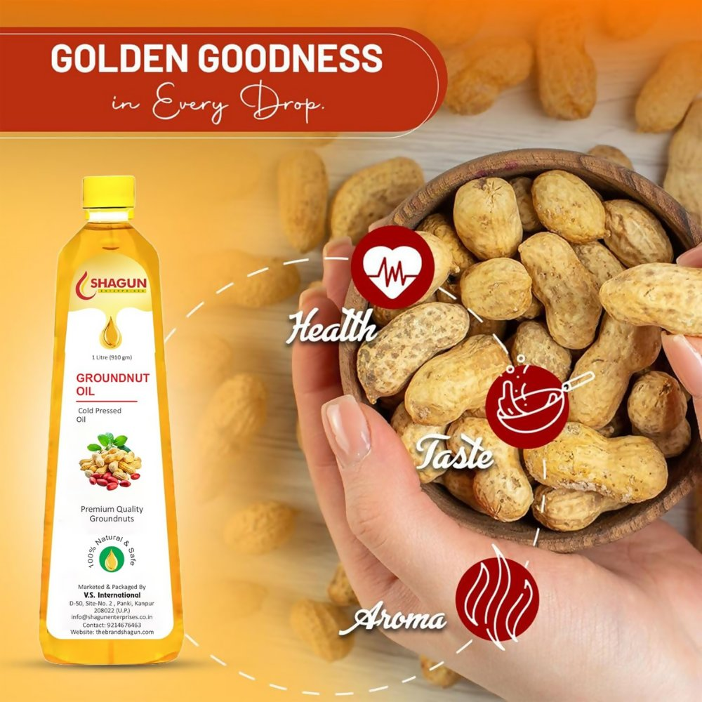Shagun Cold Pressed Groundnut Oil | Grocsy