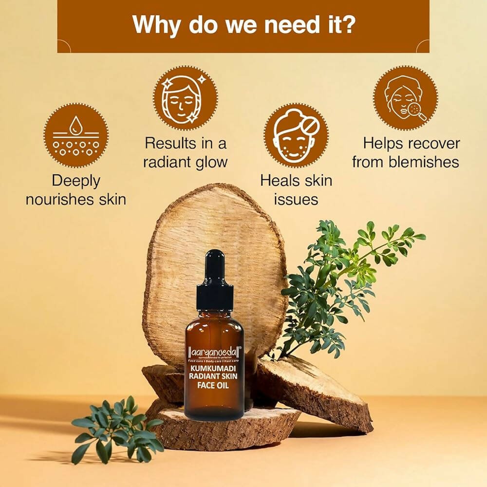 Aaryanveda Kumkumadi Radiant Skin Face Oil | Grocsy