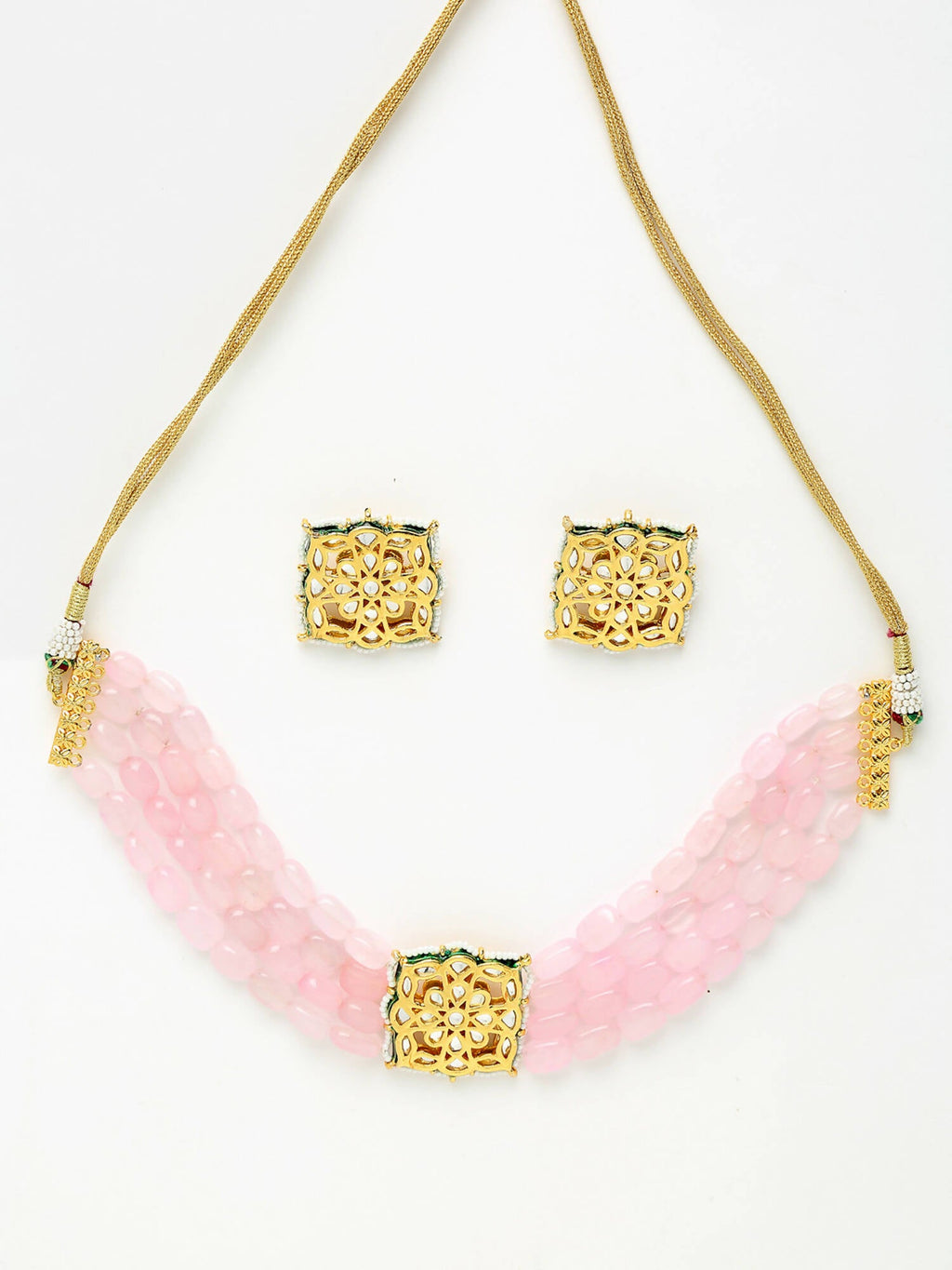 Kundan Choker With Studs - Ruby Raang | Grocsy
