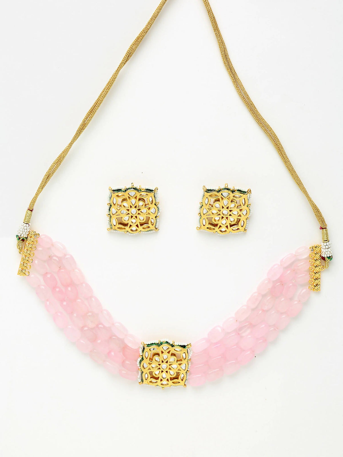 Kundan Choker With Studs - Ruby Raang | Grocsy