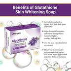 LA Organo Glutathione Lavender Skin Whitening Soap | Grocsy