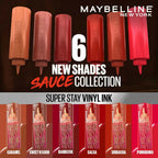 Maybelline New York Super Stay Vinyl Ink Liquid Lipstick, Instant Shine Lasts Up To 16H - Pomodoro Sauce | Grocsy