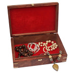 Nizalia Carved Motif Of Flora Handmade Jewellery Box | Grocsy