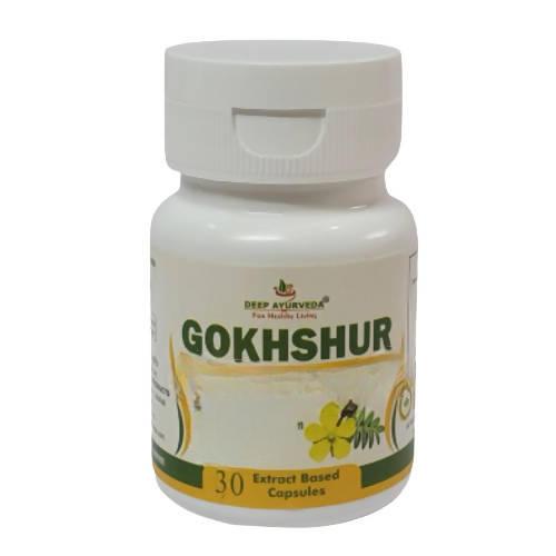 Deep Ayurveda Gokshur 500mg Veg Capsules | Grocsy
