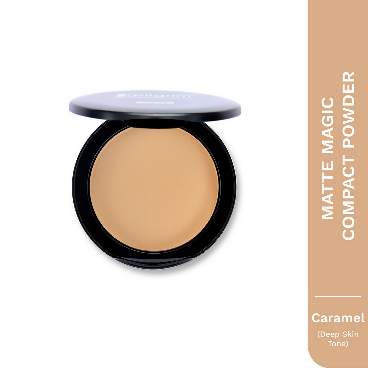 Pilgrim Matte Finish Compact Powder With SPF 25 - Caramel-25 | Grocsy