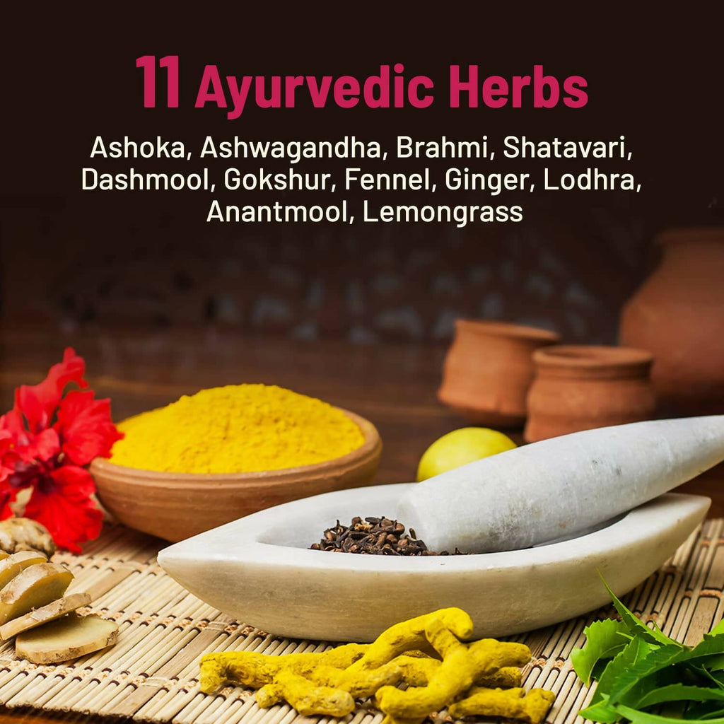 Gynoveda PMS Care Ayurvedic Granules | Grocsy