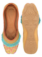 Desi Colour Women Indian Ethnic Footwear-Pink Pearl | Grocsy