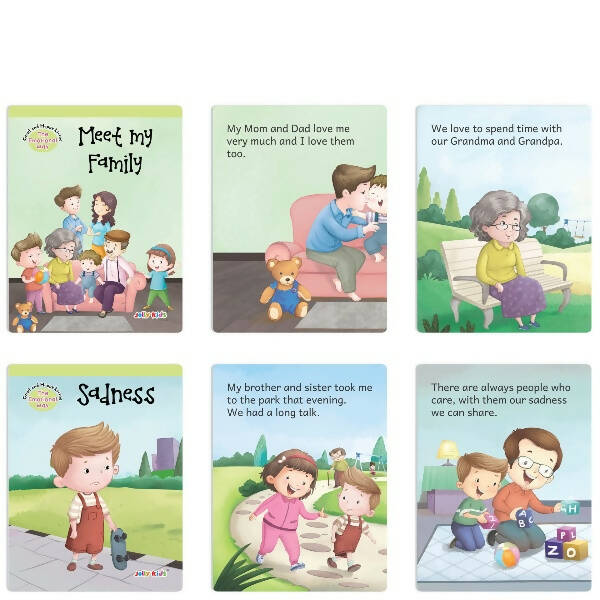 Jolly Kids Good & Happy Living The Emotional Way Story Books (Set of 8) Learning Stories about Feeling and Emotions| Ages 3 - 8 years | Grocsy