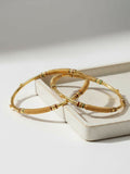 NVR Women Set of 2 Gold Plated Handcrafted Traditional Bangle | Grocsy