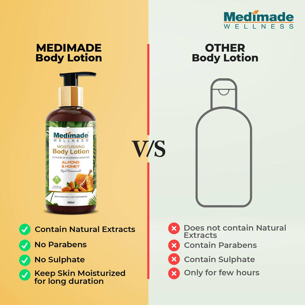 Medimade Wellness Almond and Honey Moisturising Body Lotion | Grocsy